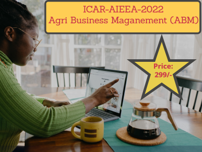 ICAR-AIEEA JRF Exam 2022 >> Agri-Business Management